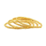 22K Hallmarked Gold Bangles Set (Set of 4) | Johri Gems & Jewellers